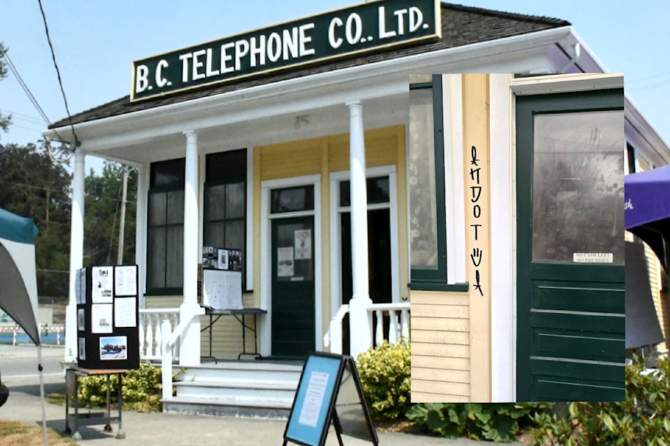 The Alder Grove Heritage Society's building is 114 years old, and was graffiti tagged sometime over the weekend. 