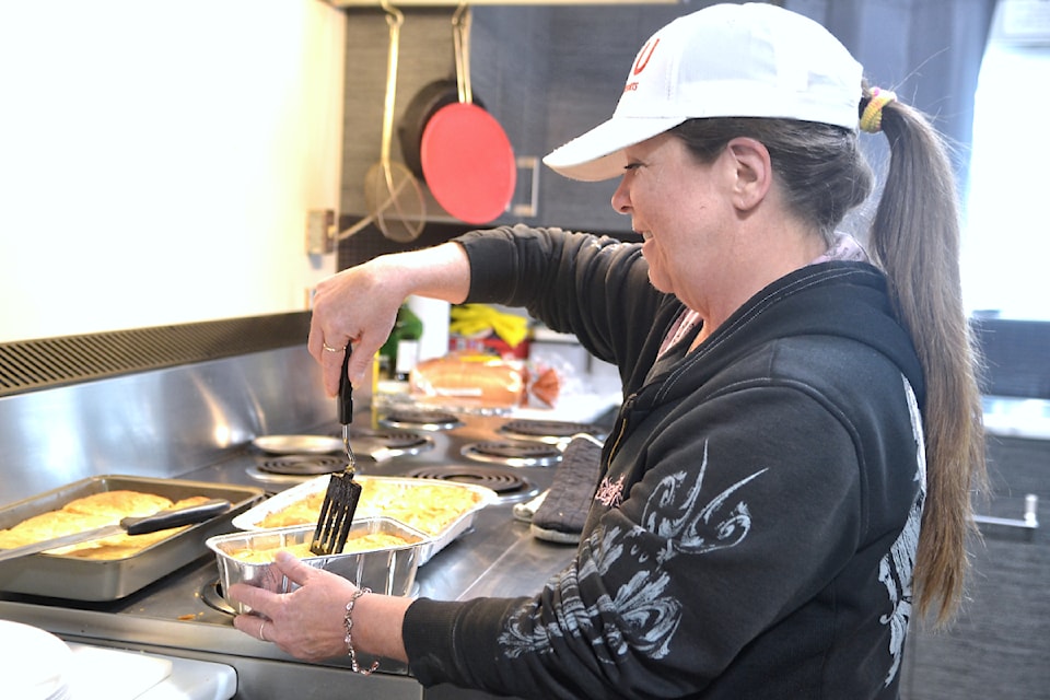 Joanne Bennett has volunteered in the kitchen for a year at the Aldergrove Veterans and Seniors Society. (Kyler Emerson/Aldergrove Star)