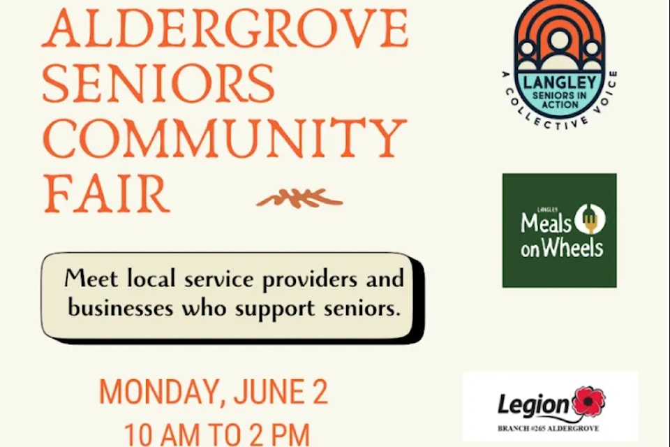 The new event is at the Royal Canadian Legion Aldergrove branch on June 2, 2025.