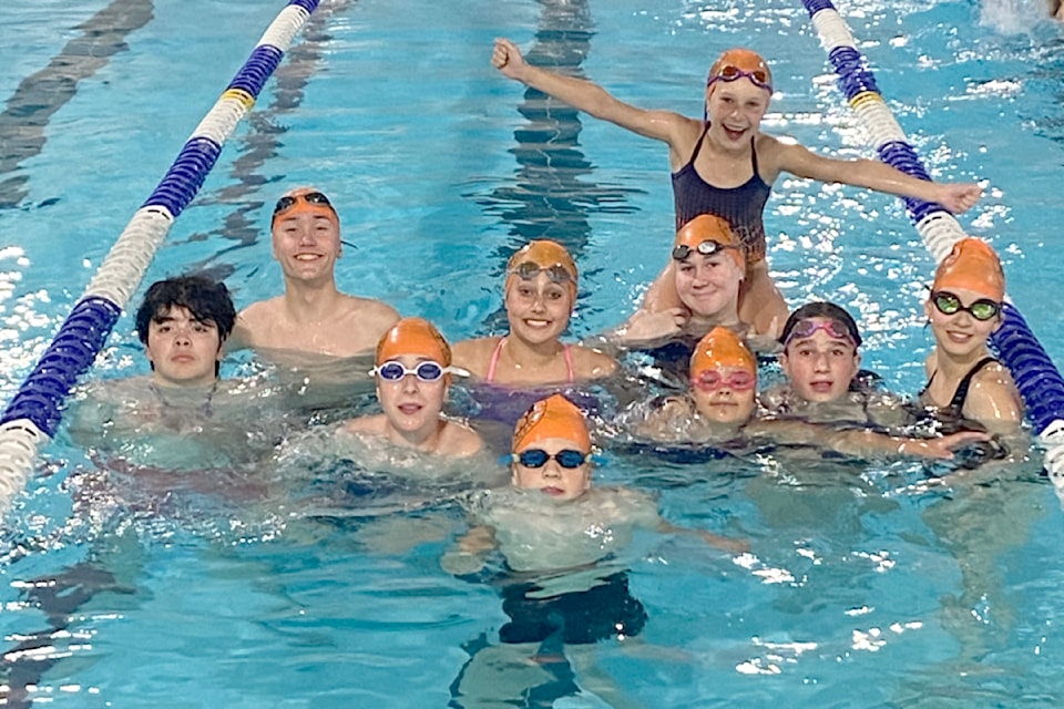 Members of the Aldergrove Sea Monkeys Aquatic Club.