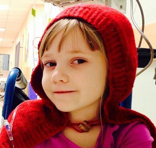 Greta Loewen, 5, was diagnosed in mid-December with a rare form of bone cancer.