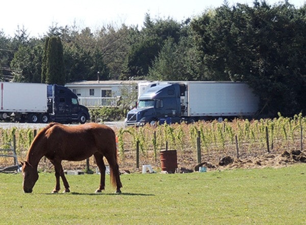 Truck parking on agricultural land continues to be a concern.