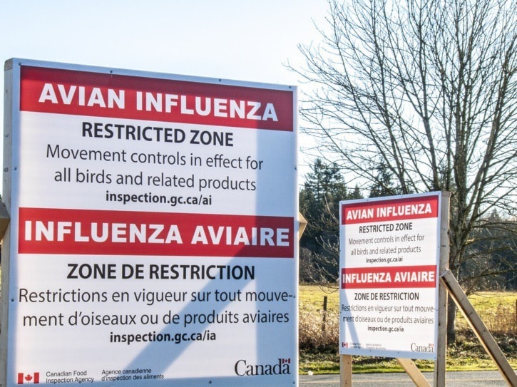 Dan FERGUSON / Langley Times Dec 15 2014
Quarantine sign at 232 and 40th