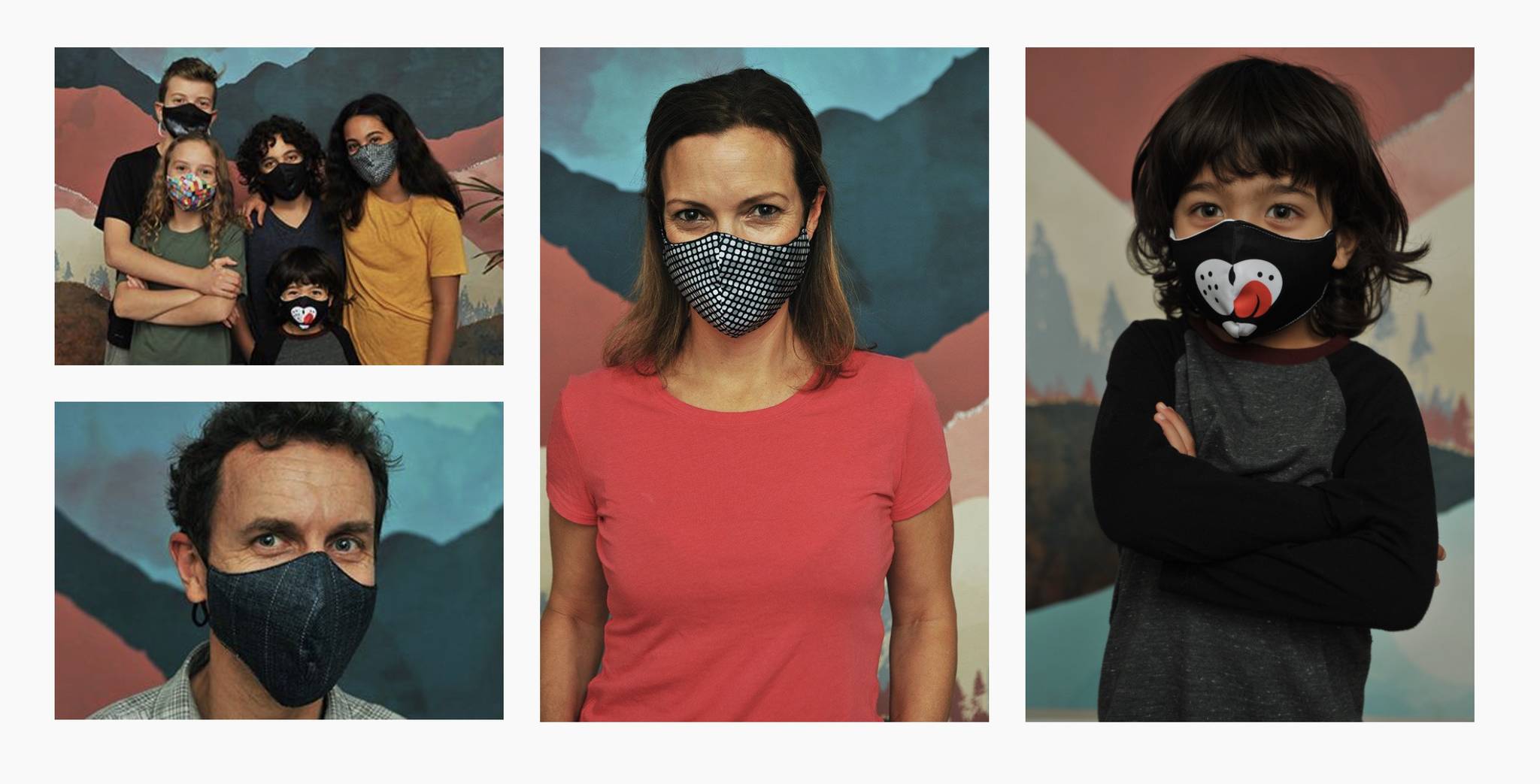 BraveFace masks and face coverings are made in Canada from Canadian milled Certified 100% organic cotton and recycled polyester. Photo by BraveFace.