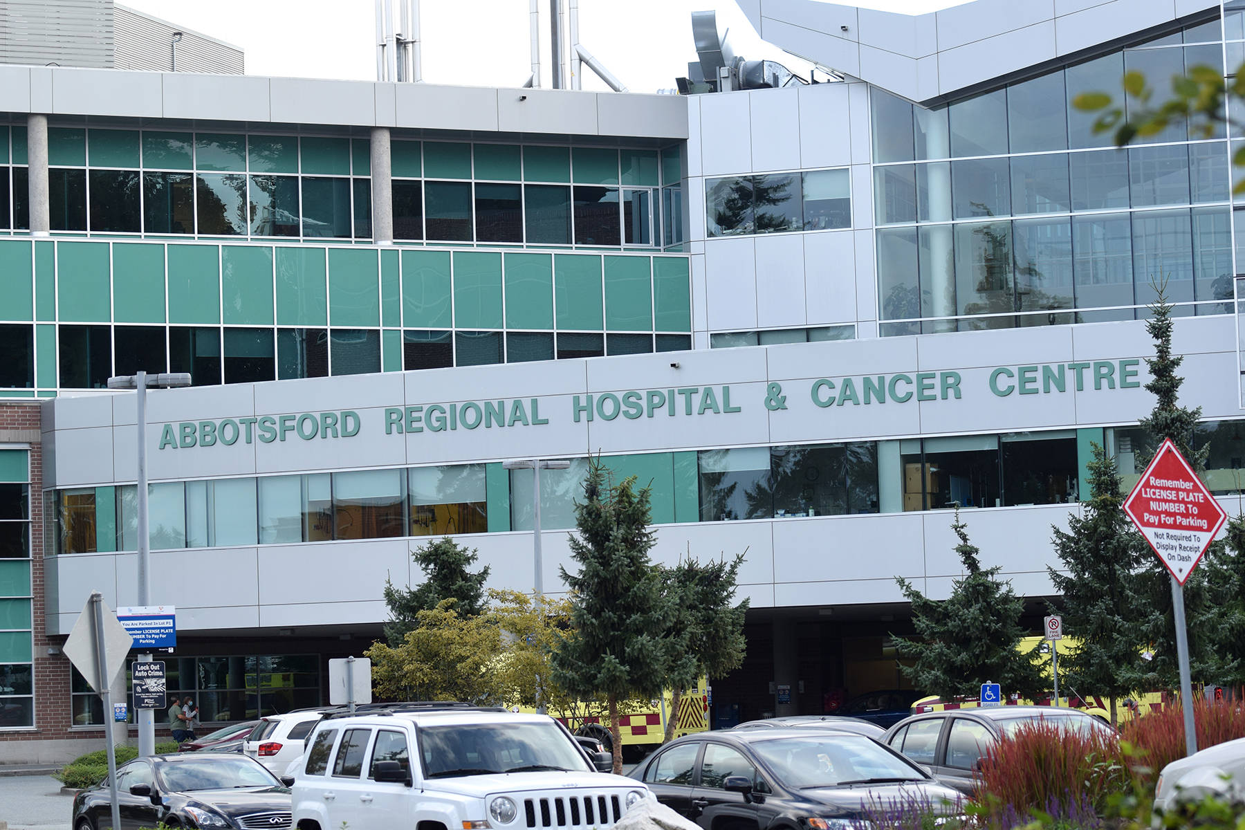 Abbotsford Regional Hospital, where a nurse was attacked by a patient in February 2019. (Black Press files)