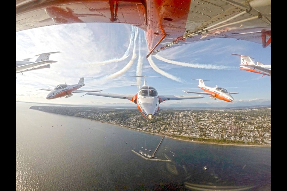 The last time the Snowbirds performed in White Rock was Aug. 16, 2017. (Canadian Forces Snowbirds photo)