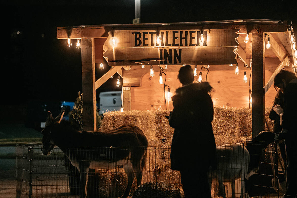 Guided walking tours begin every 12 minutes.Each stop, under the shelter of a large tent, is narrated by your host, and combines video, live actors and storytelling to re-create the timeless tale.