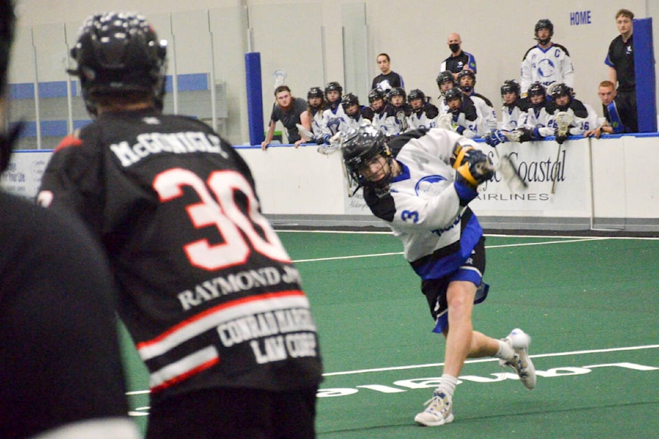 Langley Thunder Junior A fall to Nanaimo 10-4 Sunday. (Gary Ahuja, Langley Events Centre/Special to Langley Advance Times)