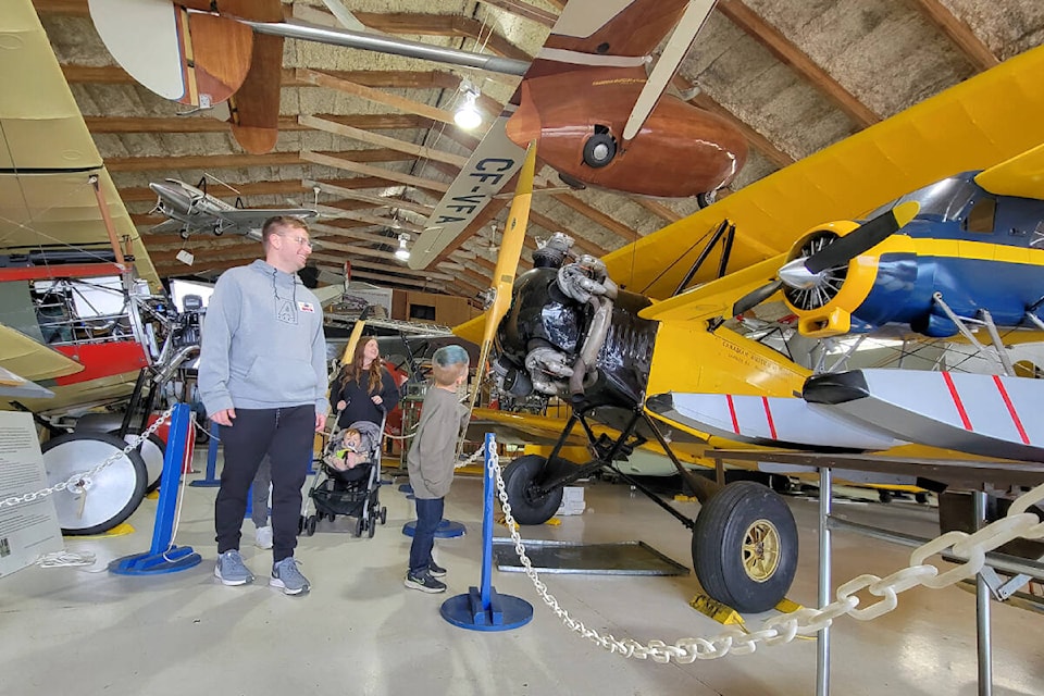 About 140 people, double the usual Sunday numbers, visited the Canadian Museum of Flight at the Langley Airport Father’s Day event on Sunday, June 19, when dads get in free. (Dan Ferguson/Langley Advance Times)