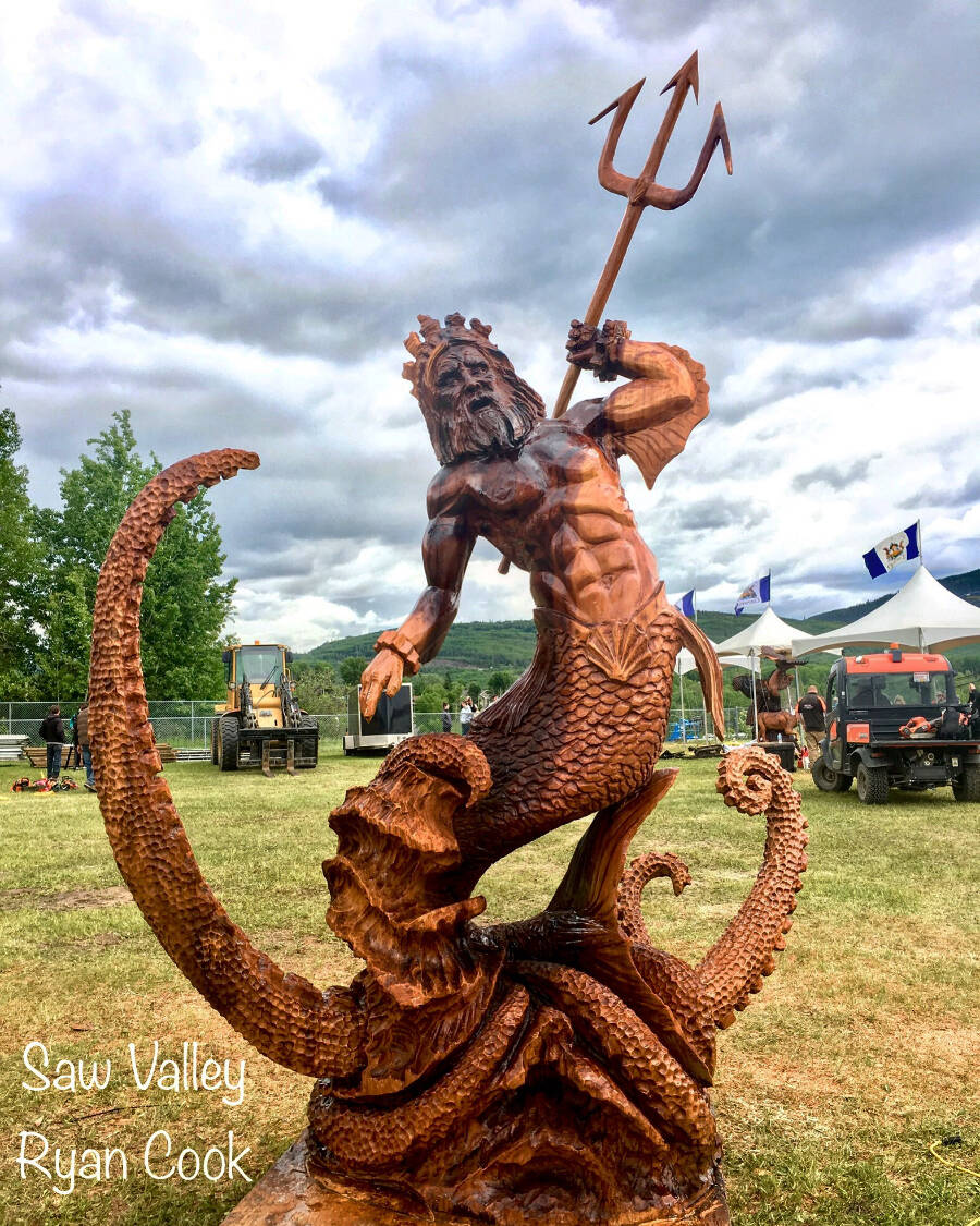 Agrifair welcomes wood carving demonstrations by Saw Valley Carving, featuring Ryan Cook from HGTVs Carver Kings series.