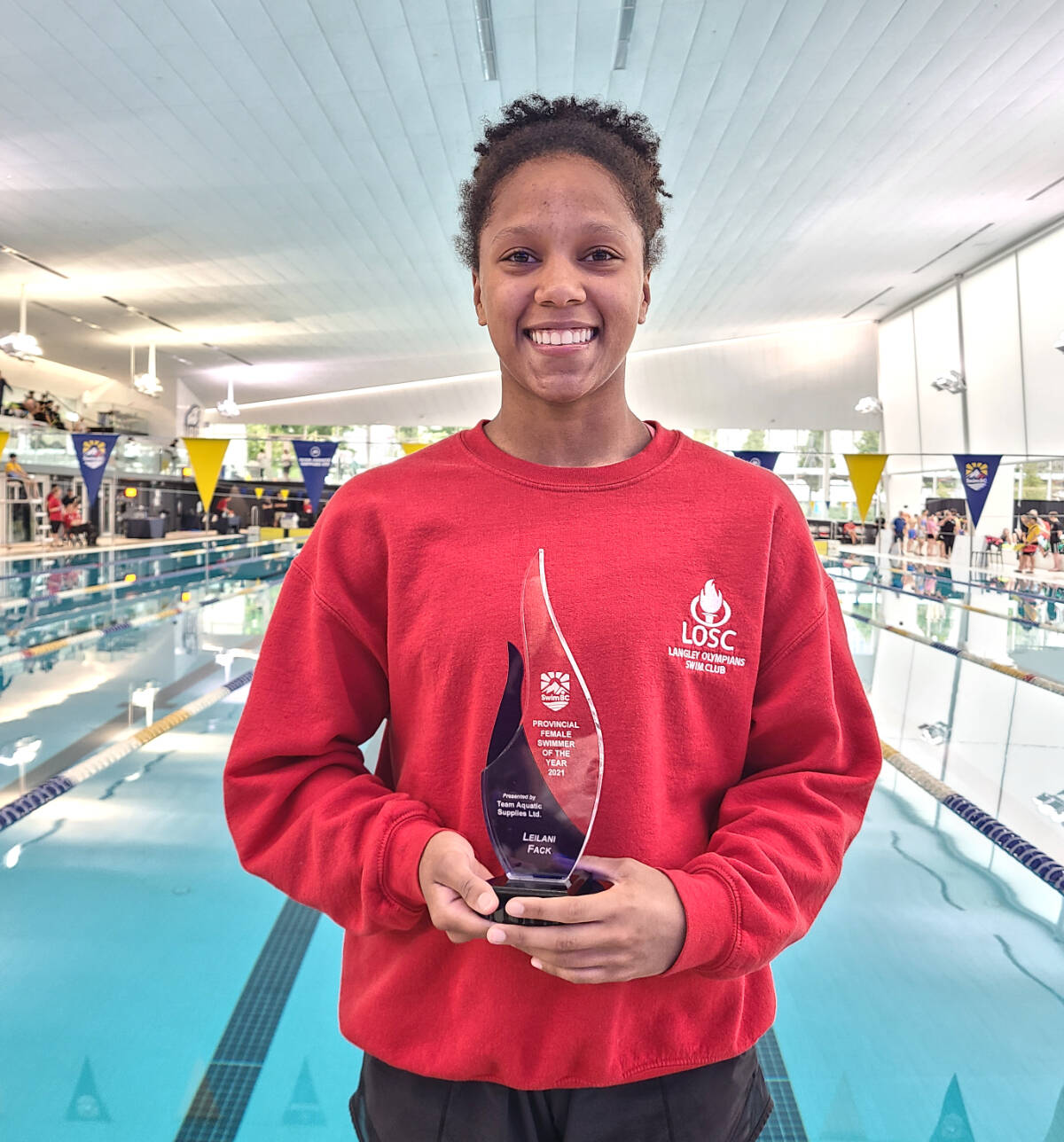 LOSCs Leila Fack was named Swim BC 2021 Provincial Female swimmer of the year at the B.C. Summer Provincial Championships. (Special to Langley Advance Times)