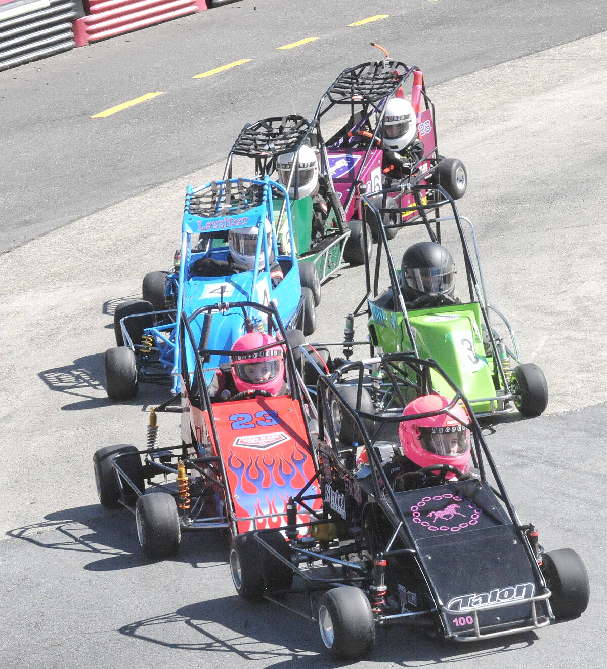 155 cars competed in cross-border regional championships hosted by the Langley Quarter Midget Association, which celebrated the return of American racers to the Aldergrove track for their first time since the pandemic hit. (Dan Ferguson/Langley Advance Times)