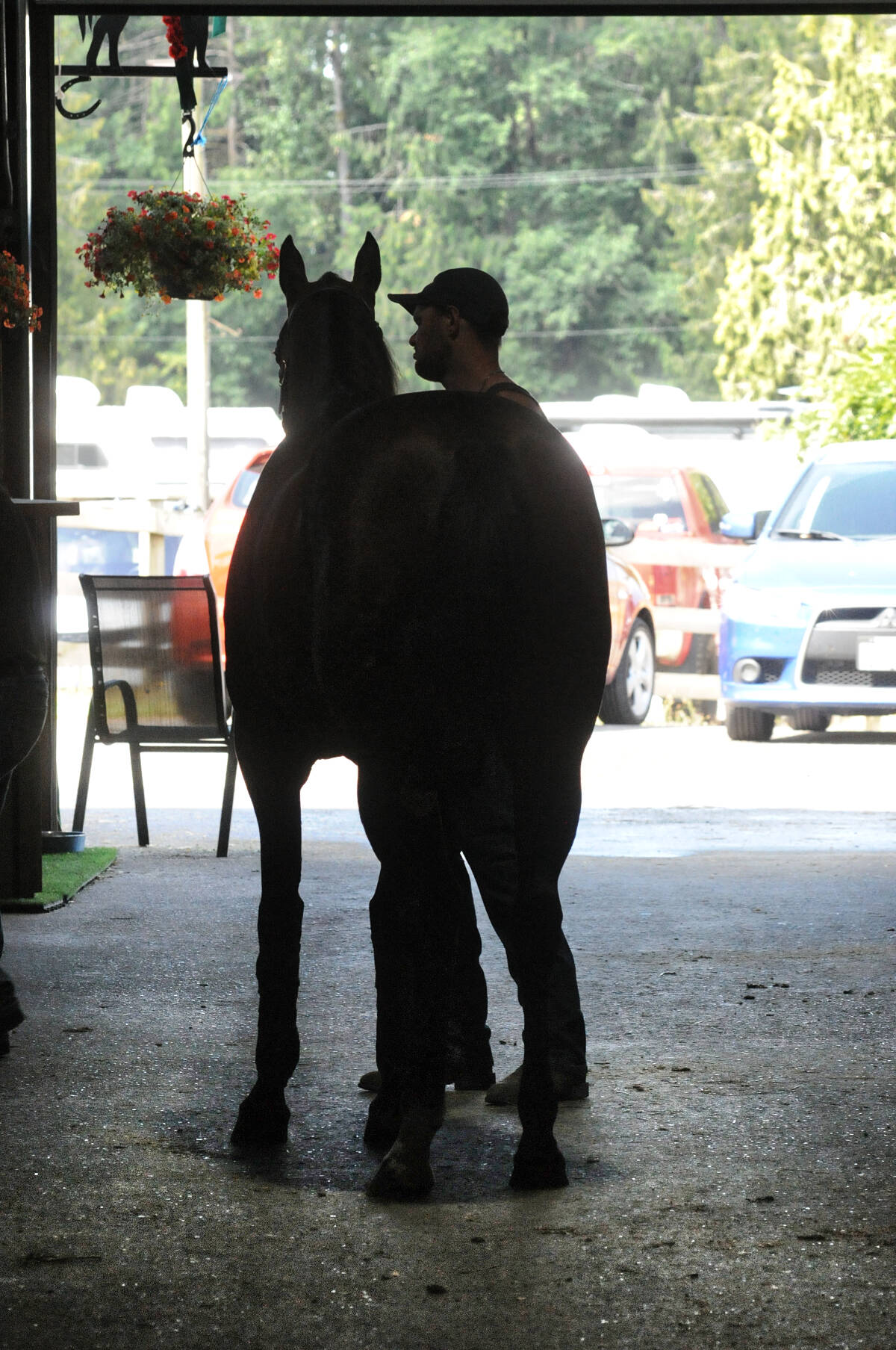 A horse barn at Langleys Thunderbird Show Park. The facility is rated as one of the best places for developing young riders, by Dayton Gorsline, the Jumping Youth Development Program Advisor for the Equestrian Canada (EC) Jumping Talent ID Program. (Dan Ferguson/Langley Advance Times)