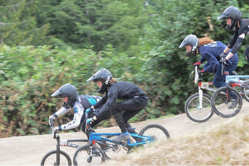 Hundreds of riders competed over three days at the Langley BMX track Aug 12 – 13, wrapping up with the provincials finals. (Dan Ferguson/Langley Advance Times)