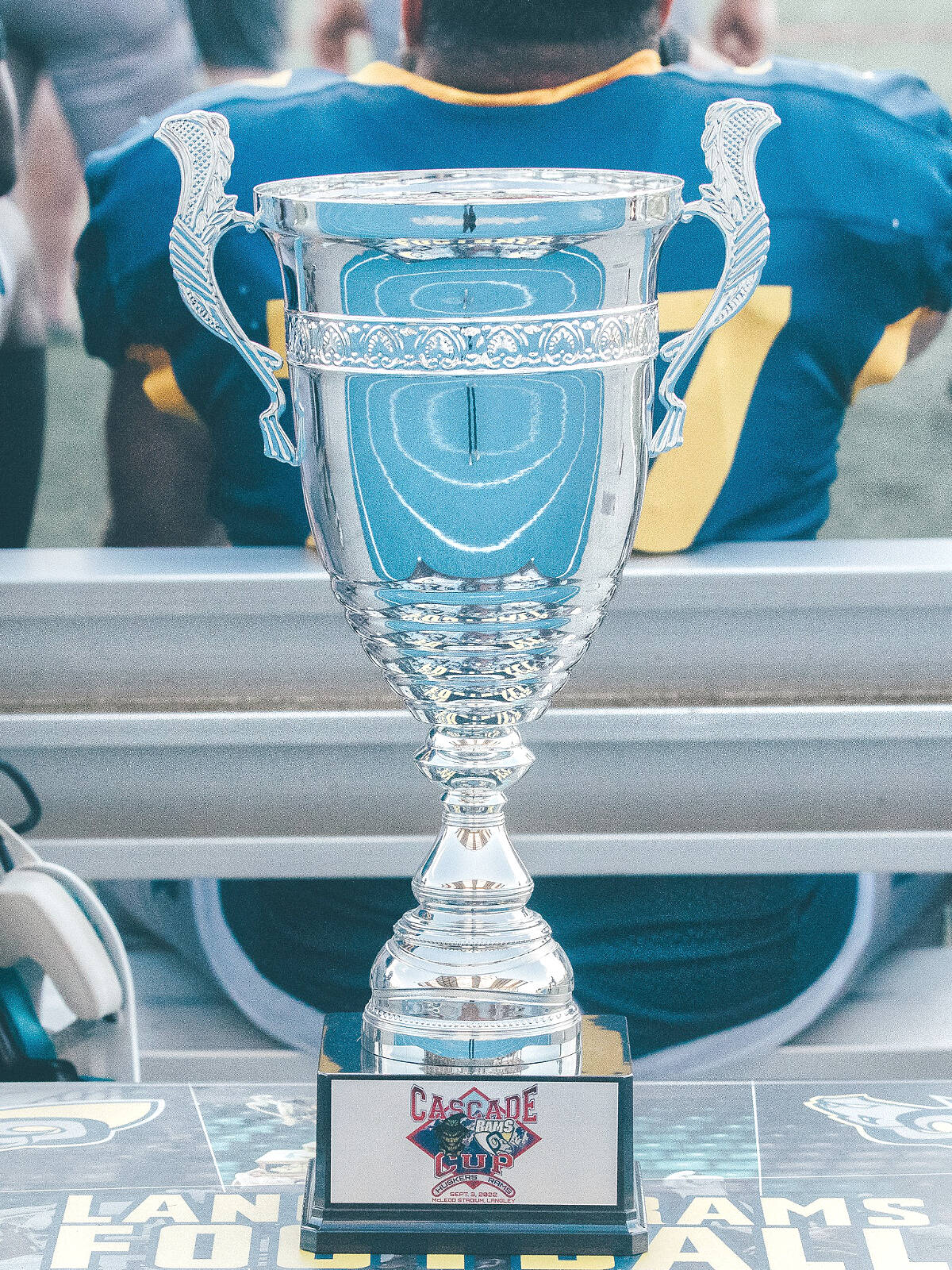 Langley Rams were edged out by Valley Huskers during the first-ever Cascade Cup match on Saturday, Sept. 3. at McLeod Athletic Park. Chilliwack won 23-22. (Rams Facebook)