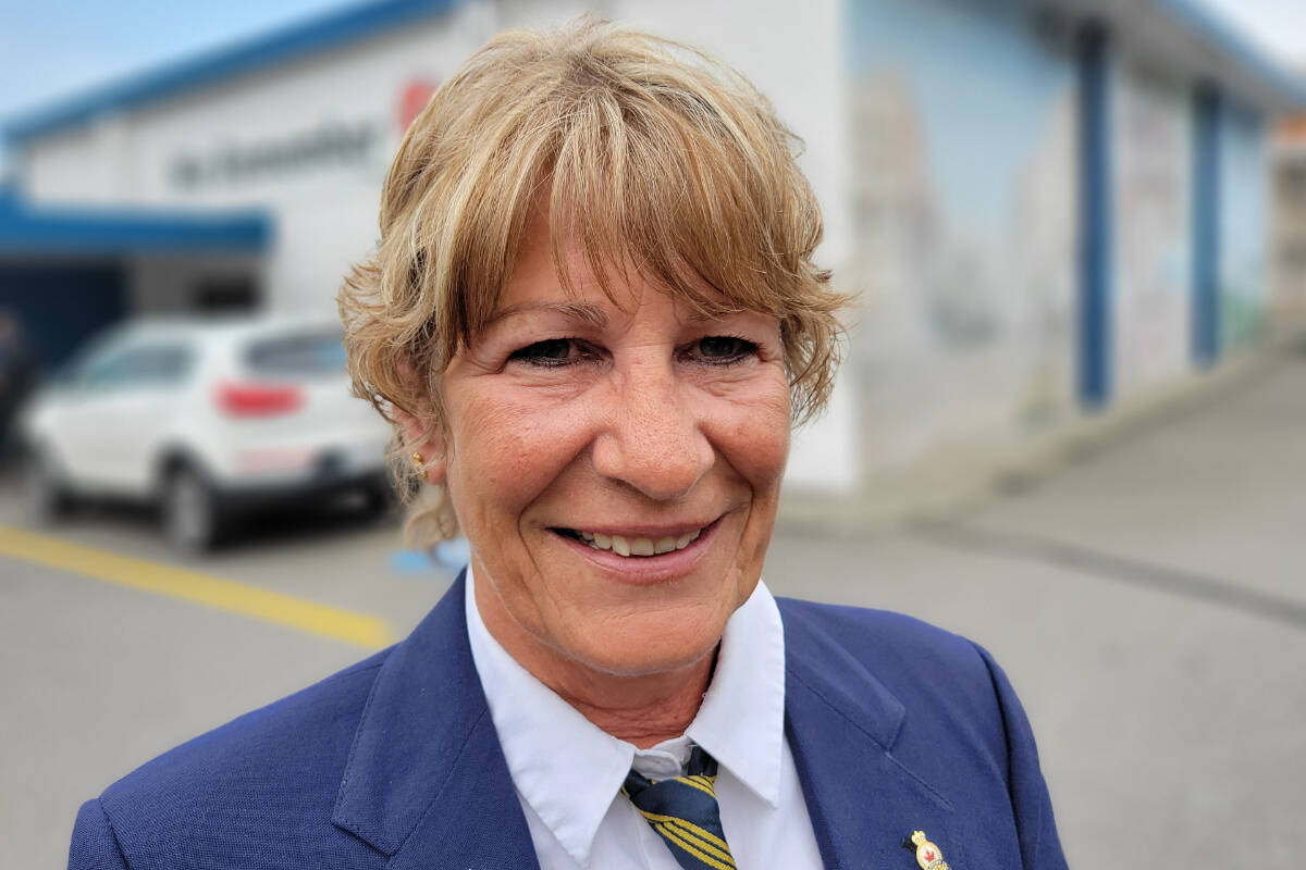 Royal Canadian Legion Aldergrove branch president Deb Gray said she has never known any other monarch than the long-serving Queen Elizabeth. On Monday, Sept. 19, the branch will hold a memorial at 26607 Fraser Highway on 10:45 a.m. as part of a national day of mourning.(Dan Ferguson/Langley Advance Times)