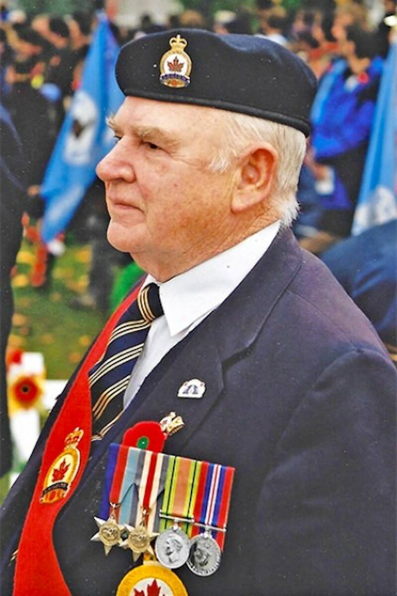 Langleys William Holliday liked to remind people he was the same age of Queen Elizabeth. Family and friends held a celebration of life for Holliday on Tuesday at the Royal Canadian Legion Aldergrove branch, as preparations for the Monday service at the branch to honour the memory of the monarch he supported continued. (Special to Langley Advance Times)