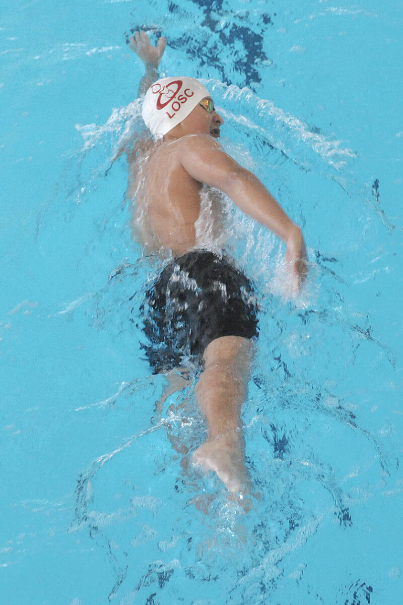 LOSC swimmer Alex Velicico won seven events and set a new club record at the clubs invitational swim meet on Saturday Nov. 5th and Sunday Nov. 6th at the Walnut Grove pool. (Dan Ferguson/Langley Advance Times)
