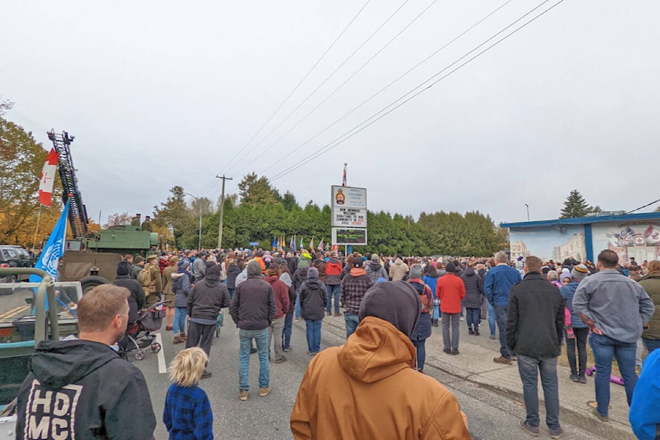 James Sclater attended the Remembrance Day services in Aldergrove and was moved to pen a poem. (Special to the Langley Advance Times)