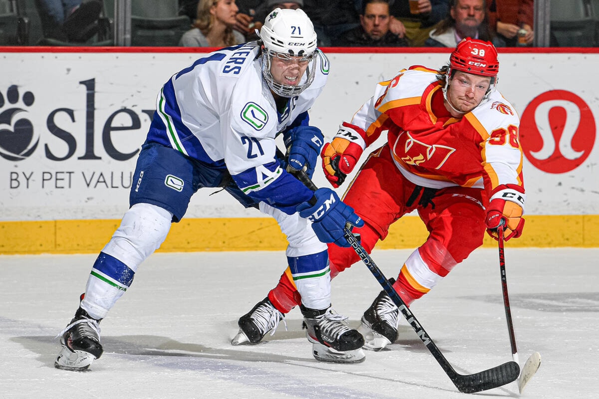 Calgary Wranglers Must Face Abbotsford Canucks at Least Once More - The  Hockey News