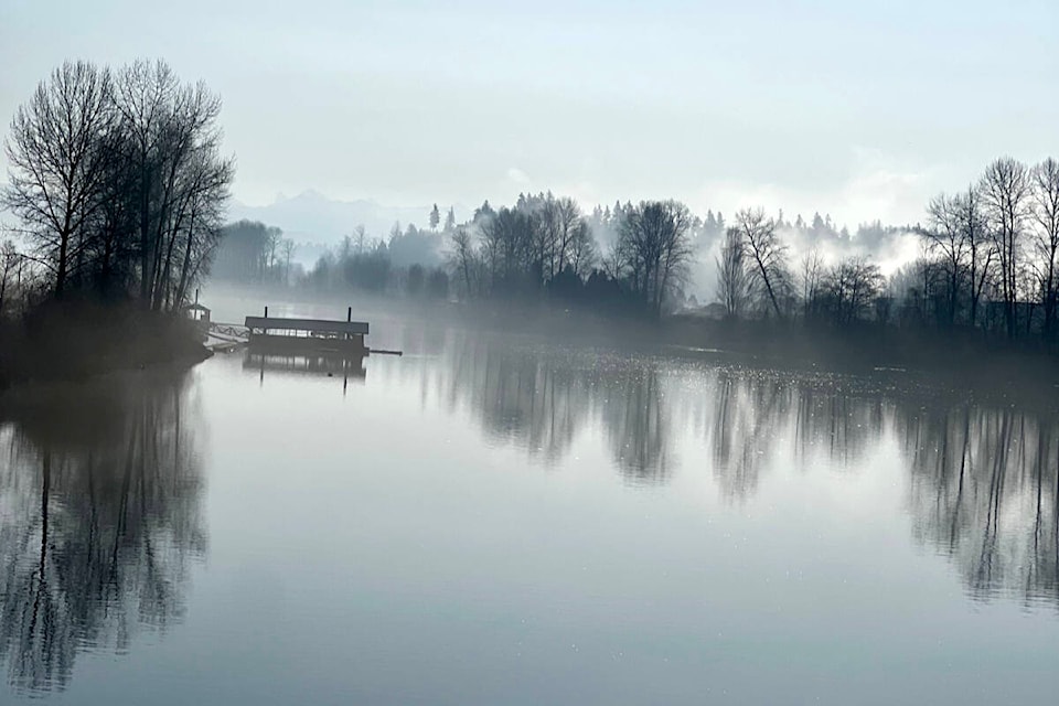 Lois Phillips has been a resident of Fort Langley for seven years now, and continues to be mesmerized by the scenery of the village and water, in particular the Fraser River and Bedford Channel, in different weather conditions. (Special to Langley Advance Times)