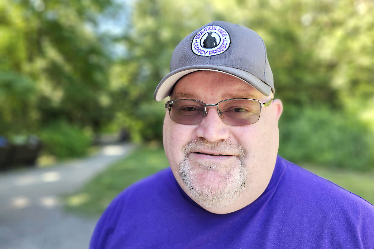 Mike Gee organized the Seamus Gee Stroll to honour the memory of his one. More than 100 people took part in the second annual stroll on Sunday, June 4 at Campbell Valley Regional Park in Langley, better than double the previous year. (Dan Ferguson/Langley Advance Times)