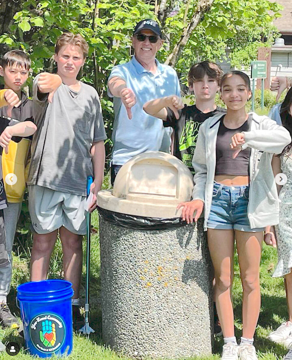 Langley-Aldergrove MP Tako van Popta has endorsed a campaign by Grade 7 students at Fort Langley Elementary to eliminate single waste garbage bins by passing a law requiring multiple-source collection bins that allow sorting and encourage recycling. (Tako van Popta/Facebook)