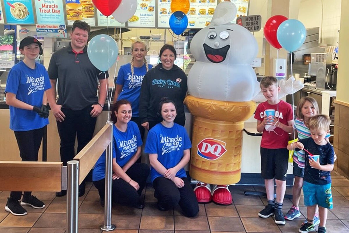 Langley DQ locations participating in Miracle Treat Day, Aug. 10