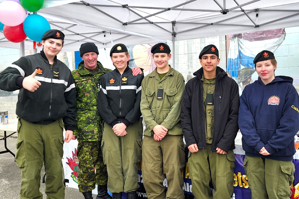 Aldergrove's army cadets held their annual bottle drive at the legion on Feb. 15. (Kyler Emerson/Aldergrove Star)