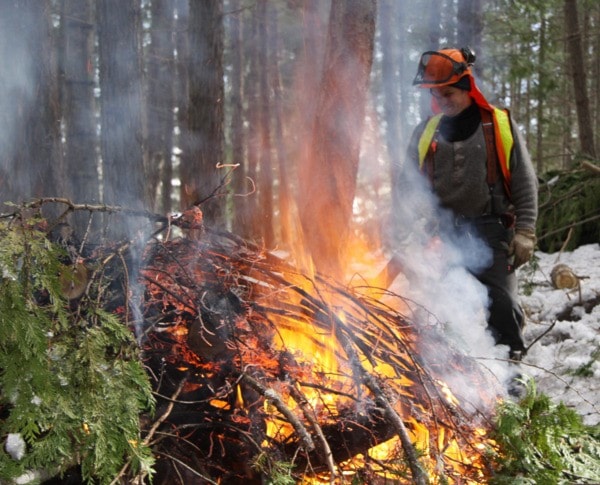 Wildfire fuel mitigation work can be helpful during winter depending on conditions and the venting index in the North Thompson Valley. 
Black Press File photo 
