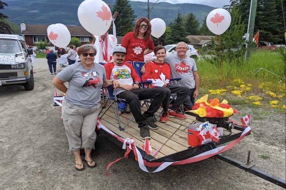 Staff from KBR Campground and their float. (Connor Trembley photo)