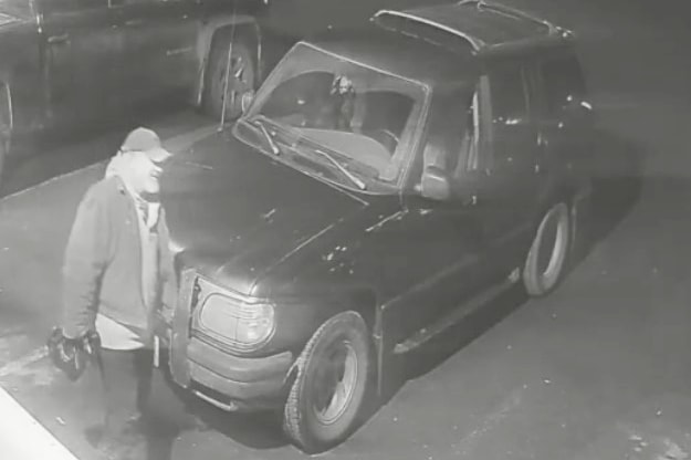 CCTV image of homicide victim Mark Hoffman outside Jimmy's Liquor Store in Kamloops on Dec. 15, 2023. Police are renewing calls for any information members of the public might have about the case.