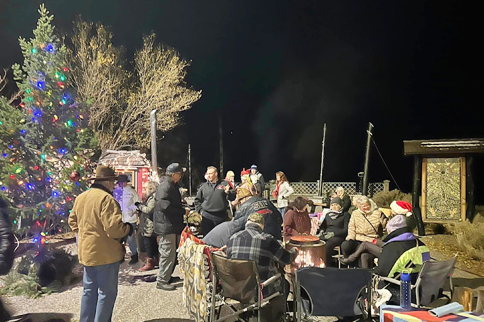 The annual Christmas Tree Light-up in Spences Bridge on Nov. 27 drew a large crowd, and there are more holiday events coming up in the Bridge - and elsewhere throughout the region - in the run-up to Christmas.