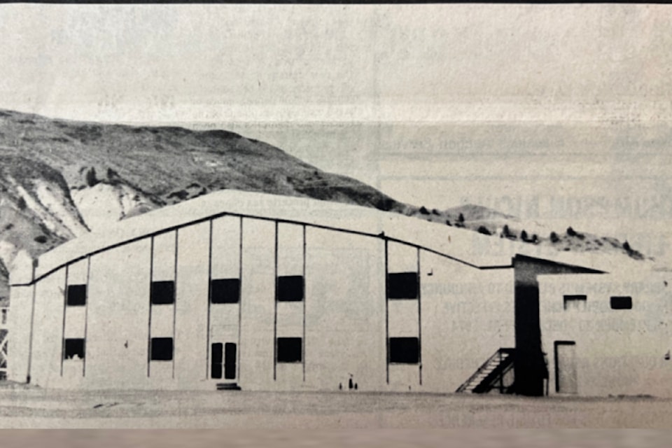 The new, volunteer-built Ashcroft Arena opened in October 1974.