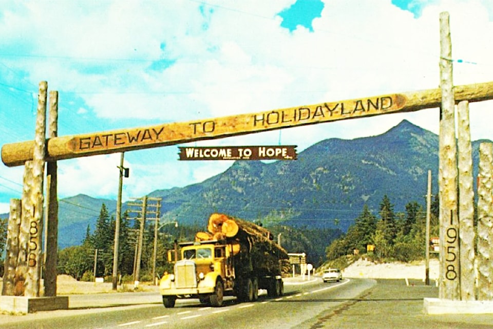 The famous 'Gateway to Holidayland' sign at Hope has long since vanished, but its ghost remains for those who remember.