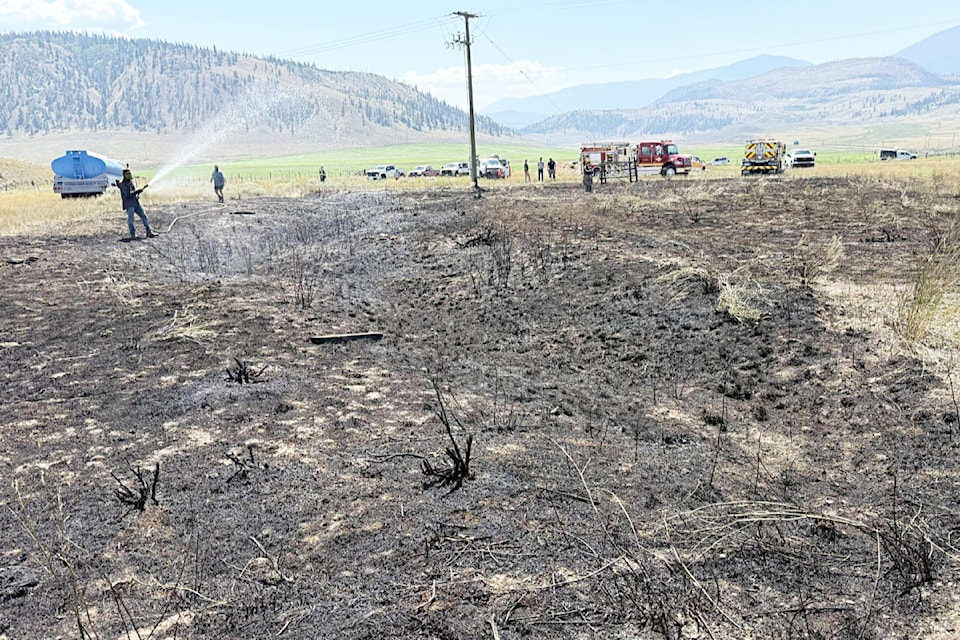 A fire near Highway 1 south of Ashcroft on July 30 had a very unusual - you could even say fishy - cause.