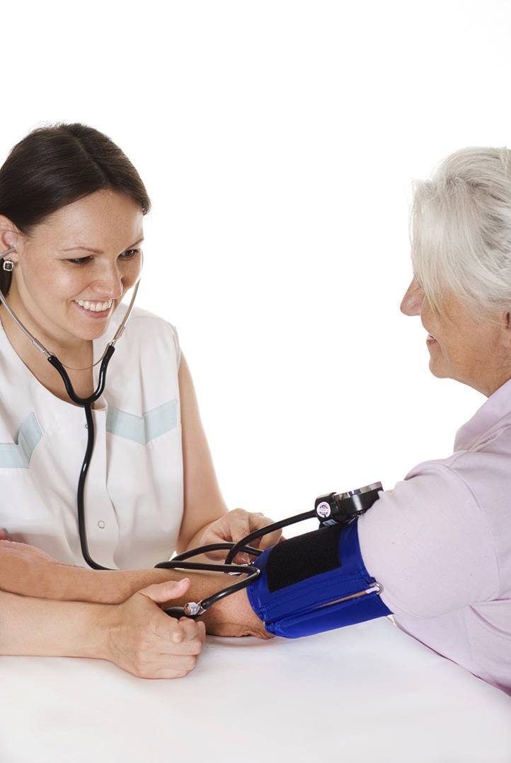 Woman Doctor taking Blood Pressure