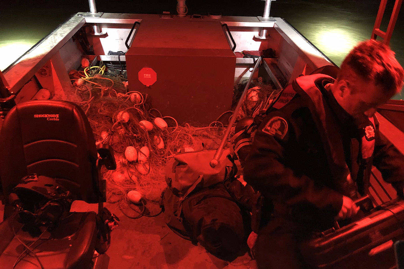 Between 200 and 250 illegal fishing nets have been seized on the Fraser River by DFO so far this year. (DFO)