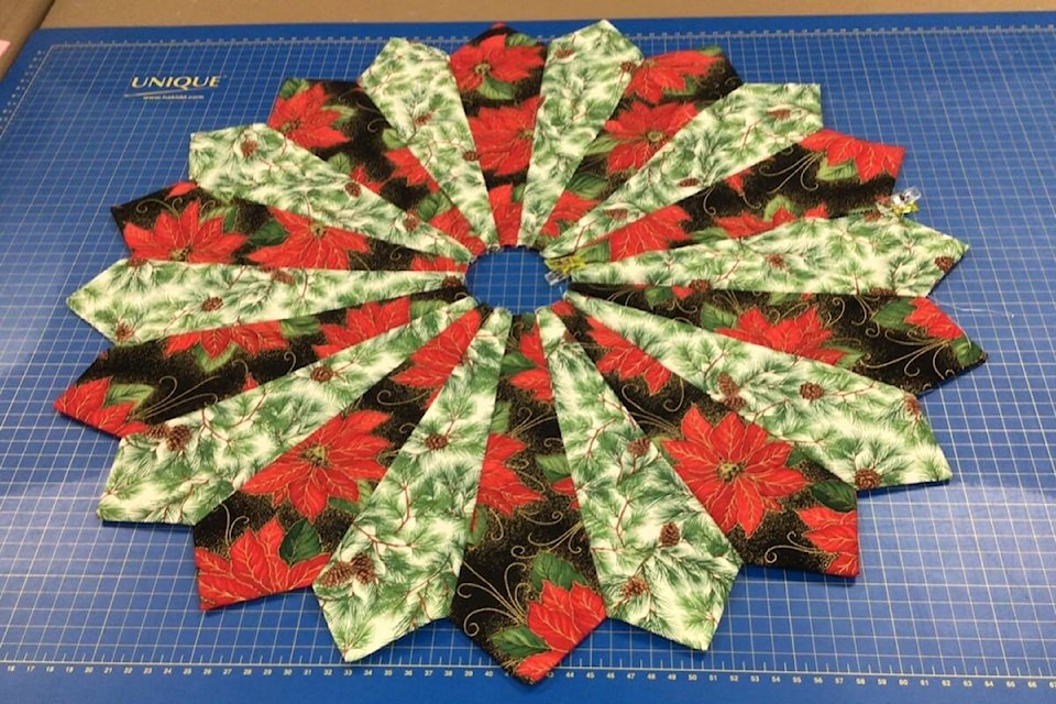 A festive piece created by quilters in Clinton. (Photo credit: Jo Gosset)