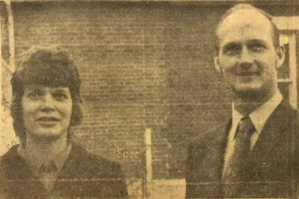 “Have Taken Over Ashcroft Toggery” (Dec. 2, 1971): “Mr. and Mrs. Norman Helland of Kimberley, B.C. have recently purchased the Ashcroft Toggery Ltd., and are operaing the business in the name of Ashcroft Toggery. Fran and Norm as you will know them, will maintain a full line of ladies’ and children’s wear. Once the Hellands get acquainted and familiar with their surroundings they are quite anxious to join the activities in the community, both are ardent skiers in the winter and like to fish in the summer.” (Photo credit: Journal archives)