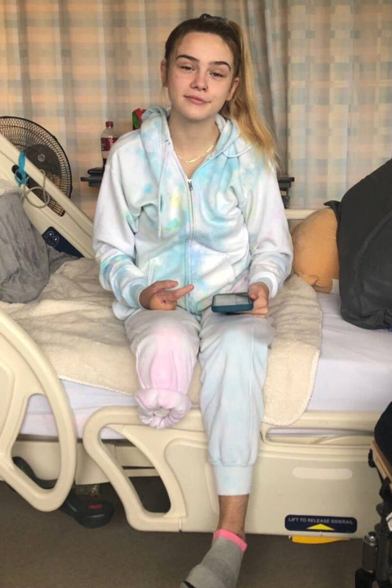 Katie Potts says she would not be alive today if Marilyn and Jarrod Thomas did not stop to help her. (Special to The News)