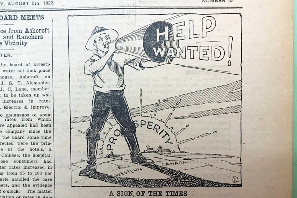 Some things never change, as shown by this editorial cartoon from August 1922. (Photo credit: Journal arvives)