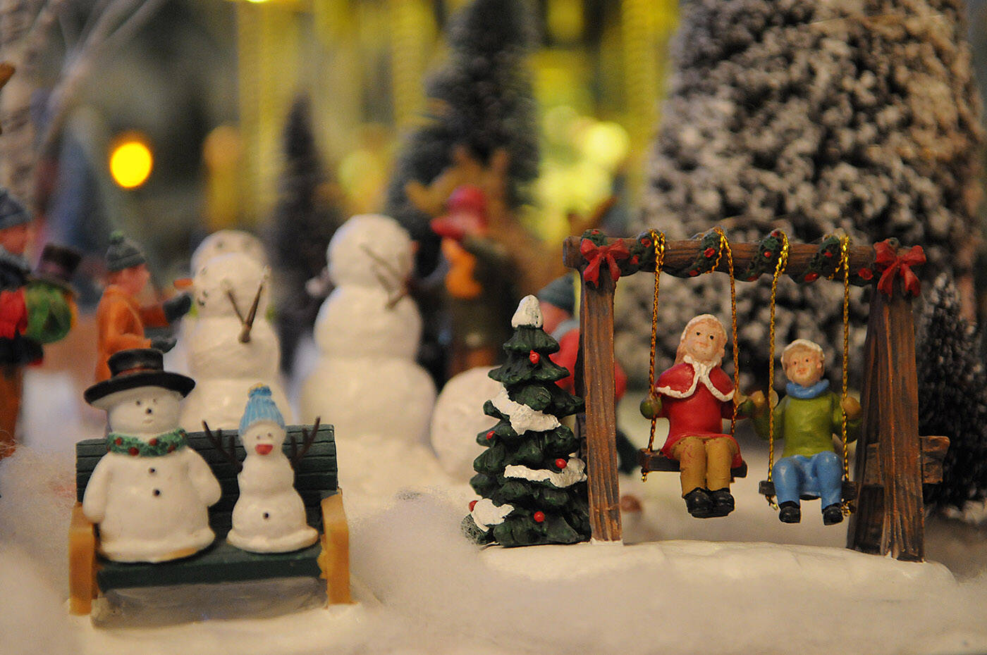 A detail of Terry Campbells Christmas miniatures display. (Jenna Hauck/ Chilliwack Progress)