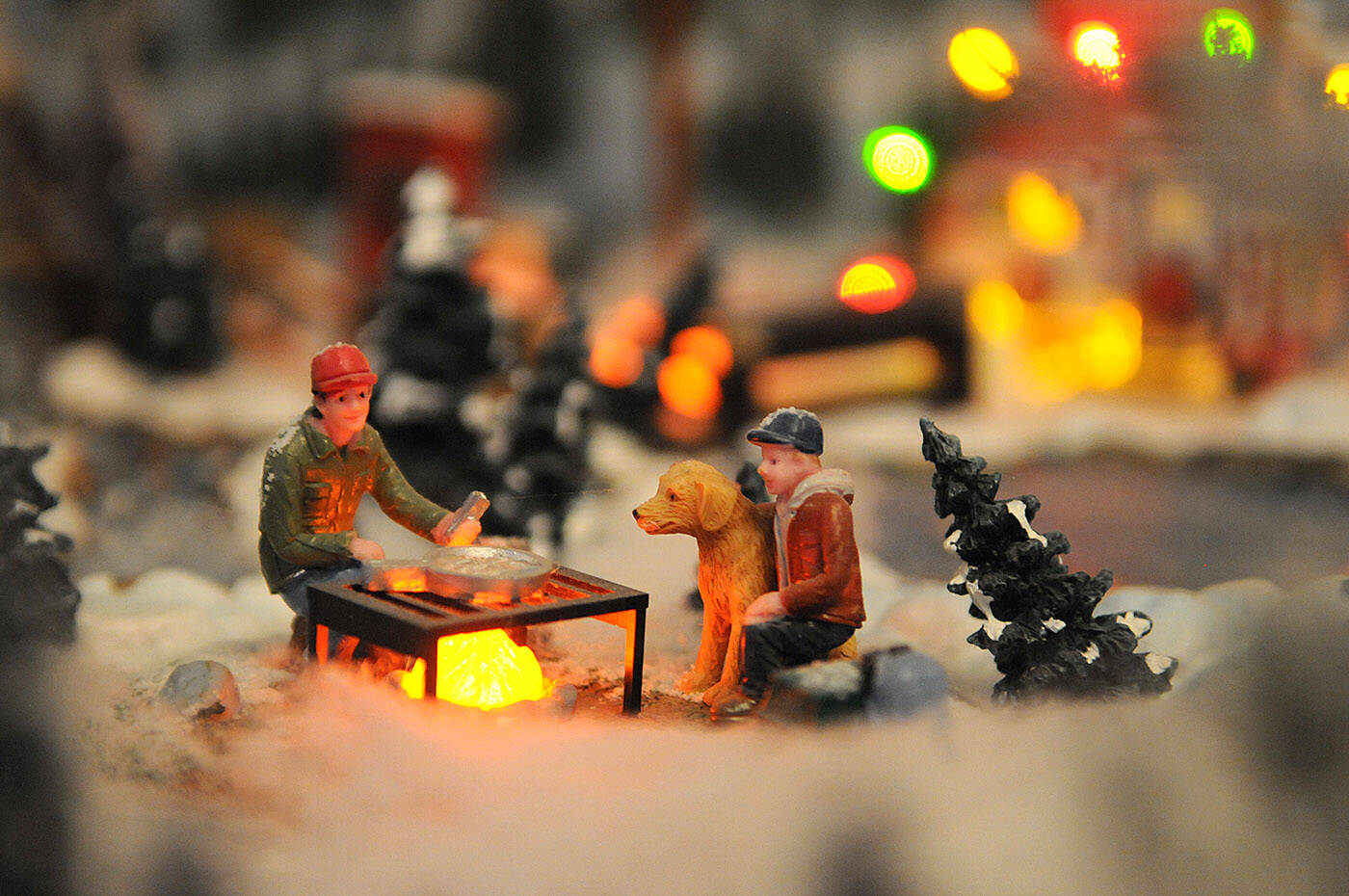 A detail of Terry Campbells Christmas miniatures display. (Jenna Hauck/ Chilliwack Progress)