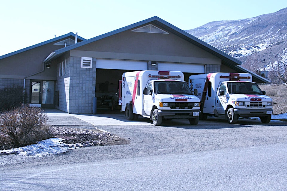 The Ashcroft ambulance station got more full-time positions in fall 2022. (Photo credit: Journal files)