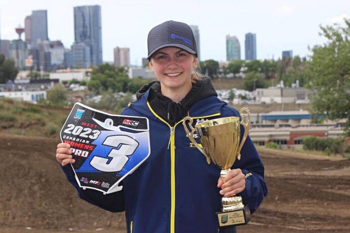 Kaylie Kayer was in Calgary at the end of June for her last race of the Western Canadian Nationals and placed third overall in the 2023 West Series. (Photo credit: Submitted)
