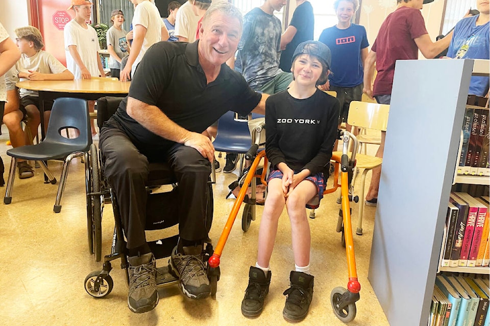 Rick Hansen revisits Williams Lake high school where he graduated The Ashcroft Cache Creek Journal