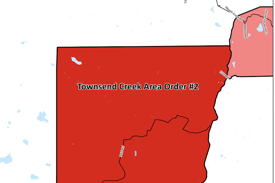 Townsend Creek Area Order #2. (CRD map)
