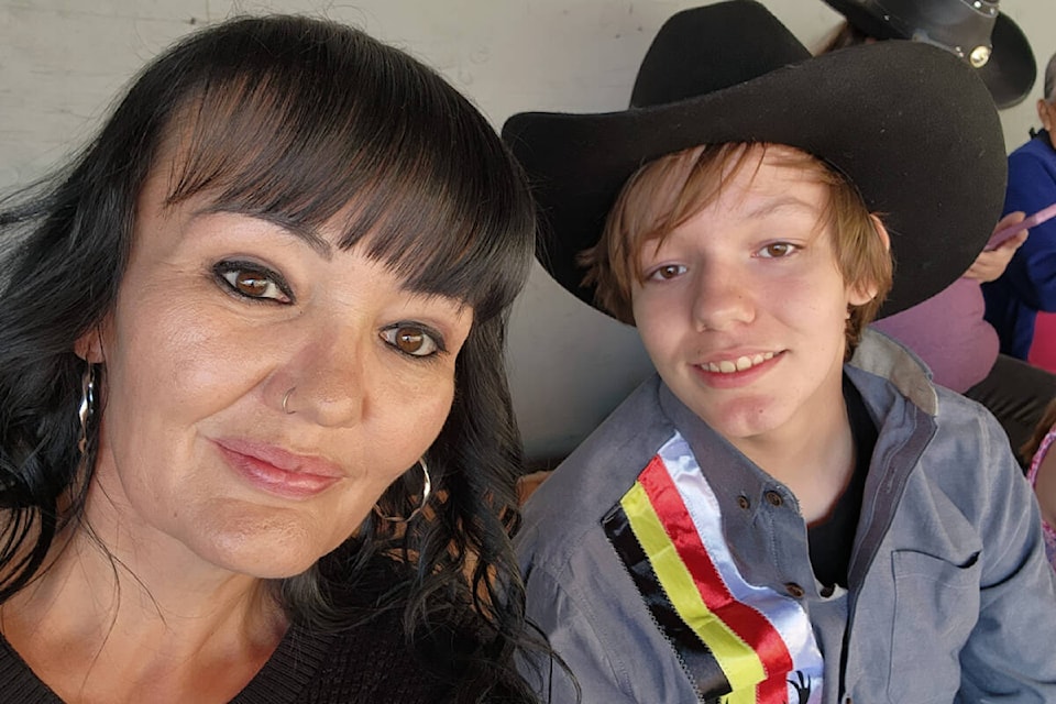 Métis Jamboree organizer Dawna-Lee Short and her son Ryland Grant invite everyone to attend the event taking place July 28, 29 in McLeese Lake. (Photo submitted)