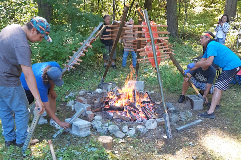 The Spuzzum First Nation’s First Fish Ceremony is a celebration of abundance and a vibrant Indigenous culture. All are invited to attend this year’s family-friendly community event at the Alexandra Bridge Provincial Park rest area on Highway 1 on July 29 from 10 a.m. to 3 p.m. (Photo credit: New Pathways to Gold Society)